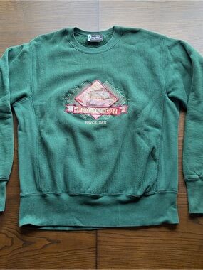 Vintage Green Crewneck Burton Lumber Sweatshirt